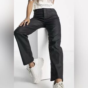 We The Free Pacifica High Rise Slim Straight Leather Pants